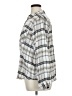 Maurices Plaid Silver Long Sleeve Button-Down Shirt Size 16 (1) - photo 5