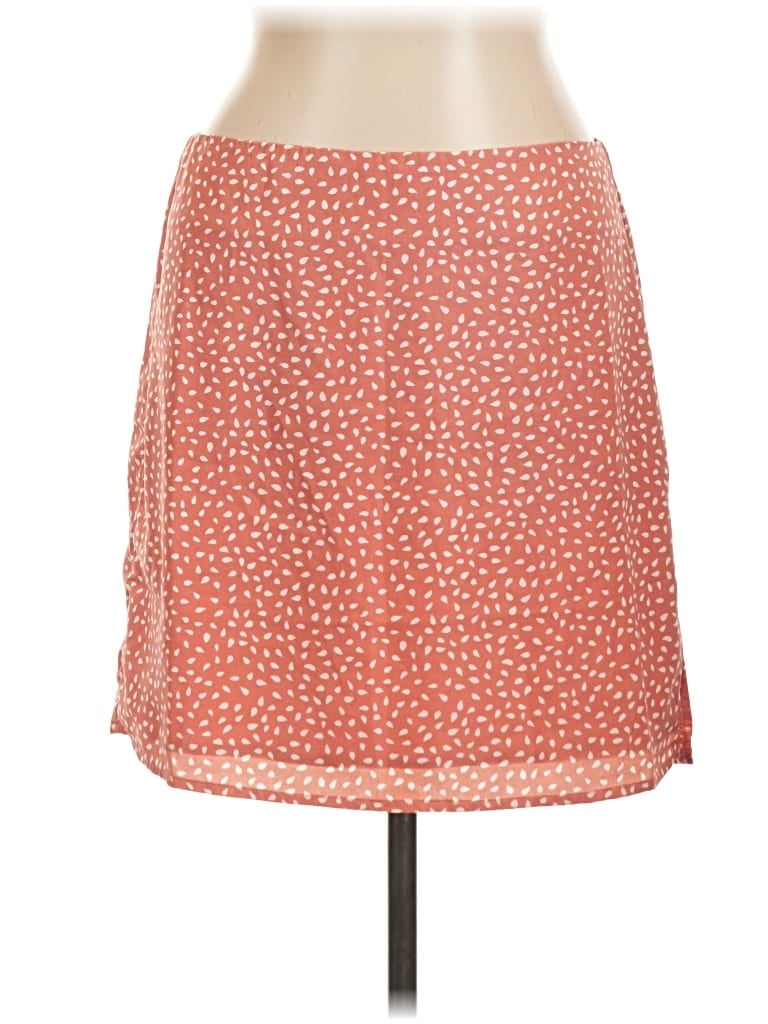 Pre-owned Pink Lily Casual Skirt In Orange