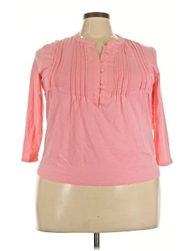 Lands' End 3/4 Sleeve Blouse (view 1)