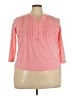 Lands' End Pink 3/4 Sleeve Blouse Size XL - photo 1