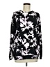 Athleta Floral Black Pullover Sweater Size M - photo 1