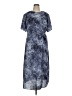 Luxely Tie-dye Blue Casual Dress Size 16 - photo 1