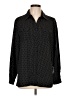 Elementz Polka Dots Black Long Sleeve Button-Down Shirt Size L - photo 1
