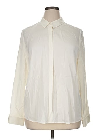 Classiques Entier Long Sleeve Silk Top (view 1)