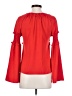 Amaryllis 100% Polyester Red Long Sleeve Blouse Size XS - photo 2