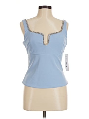 Aqua Sleeveless Top (view 1)