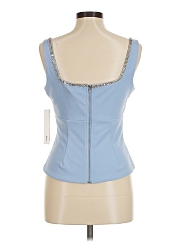 Aqua Sleeveless Top (view 2)