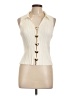 Jason Wu Ivory Sleeveless Button-Down Shirt Size L - photo 1
