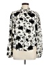 Q2 Floral Ivory Long Sleeve Blouse Size M - photo 1