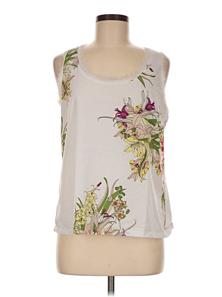 Pre-owned Jennifer Lopez Sleeveless Blouse In Ivory