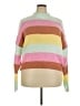 Unbranded 100% Polyester Color Block Pink Pullover Sweater Size XXL - photo 1