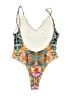 Unbranded Print Yellow One Piece Swimsuit Size M - photo 2