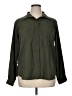 St. John's Bay 100% Polyester Solid Green Long Sleeve Blouse Size 16 - photo 1
