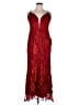 Mac Duggal 100% Polyester Red Cocktail Dress Size 14 - photo 1