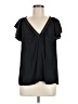 Ramy Brook 100% Polyester Black Short Sleeve Blouse Size M (estimated) - photo 1