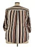 Torrid Stripes Ivory 3/4 Sleeve Blouse Size 3X Plus (3) - photo 2