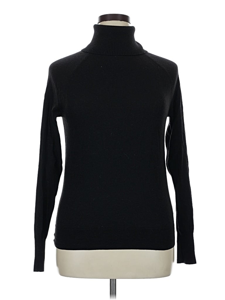 Pre-owned Jcrew Turtleneck Sweater In Black