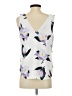 Banana Republic 100% Polyester White Tank Top Size S - photo 2
