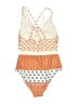 Cupshe Print Orange One Piece Swimsuit Size S - photo 2
