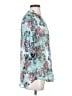Kut from the Kloth 100% Polyester Floral Teal 3/4 Sleeve Blouse Size S - photo 4