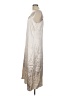 Everlane 100% Polyester Metallic Ivory Cocktail Dress Size 10 - photo 5