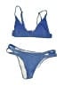 Shade & Shore Solid Blue Two Piece Swimsuit Size M - photo 1
