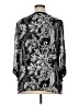 JM Collection 100% Polyester Black Long Sleeve Henley Size XL - photo 2