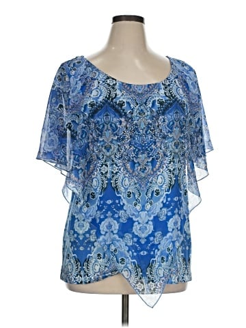 French Bazaar Short Sleeve Blouse (view 1)