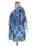 French Bazaar 100% Polyester Blue Short Sleeve Blouse Size XL - photo 5