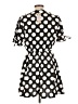 Boohoo Polka Dots Black Casual Dress Size 10 - photo 2