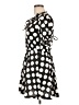 Boohoo Polka Dots Black Casual Dress Size 10 - photo 5
