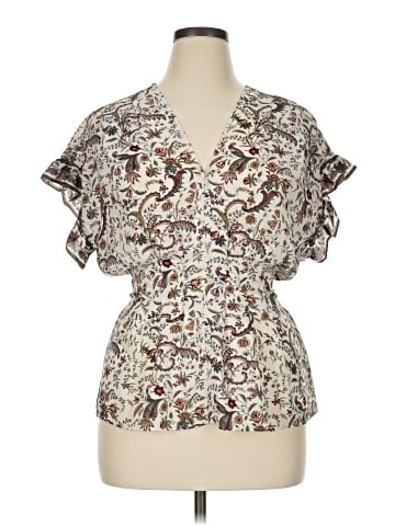 Max Studio Short Sleeve Blouse (view 1)