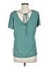 Gilli Teal Short Sleeve Top Size M - photo 2