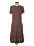 Annabelle Solid Brown Casual Dress Size S - photo 2