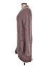 Merokeety 100% Polyester Solid Purple Cardigan Size L - photo 5