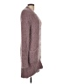 Merokeety 100% Polyester Solid Purple Cardigan Size L - photo 4