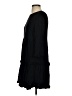 Very J 100% Polyester Solid Black Casual Dress Size S - photo 5