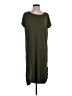 Double Zero Solid Green Casual Dress Size S - photo 1
