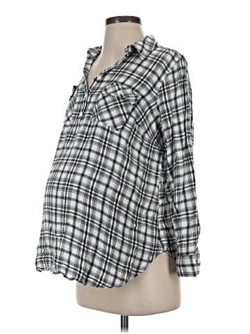 Isabel Maternity 3/4 Sleeve Button-Down Shirt (view 1)