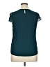 Merona 100% Polyester Teal Short Sleeve Top Size XL - photo 2