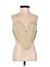 White Fox 100% Cotton Tan Tube Top Size S - photo 1
