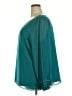 Jennifer Lopez 100% Polyester Teal Long Sleeve Blouse Size 2X - photo 5