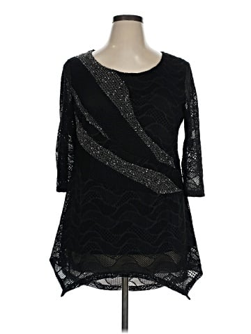 Papaya 3/4 Sleeve Blouse (view 1)