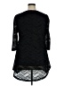 Papaya 100% Polyester Black 3/4 Sleeve Blouse Size XL - photo 2