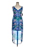Guess 100% Polyester Paisley Blue Cocktail Dress Size 14 - photo 1