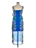 Guess 100% Polyester Paisley Blue Cocktail Dress Size 14 - photo 2