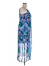 Guess 100% Polyester Paisley Blue Cocktail Dress Size 14 - photo 4