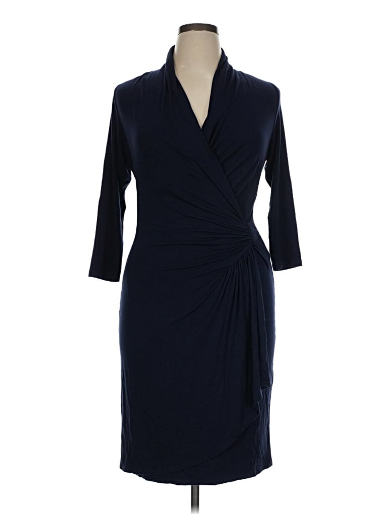 Pre-owned Karen Kane Cocktail Dress In Blue