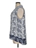 Laundry by Shelli Segal 100% Polyester Paisley Blue Sleeveless Blouse Size XL - photo 5