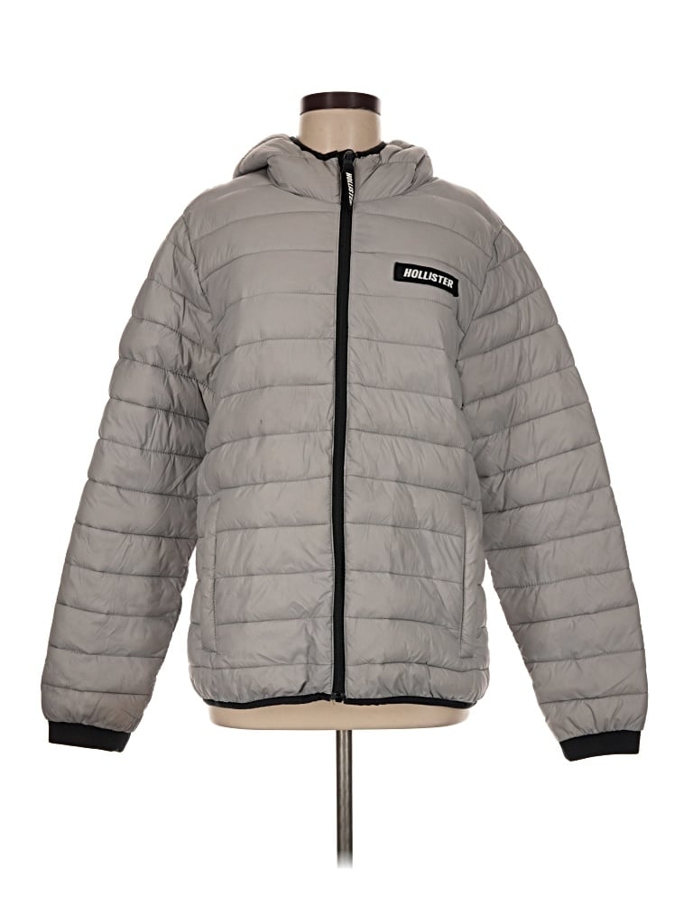 Pre-owned Hollister Jacket In Gray